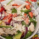 Strawberry Avocado Spinach Salad - Our Kind of Wonderful