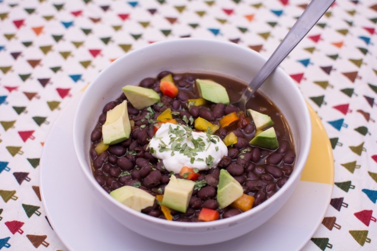 Black Bean Soup - Our Kind of Wonderful