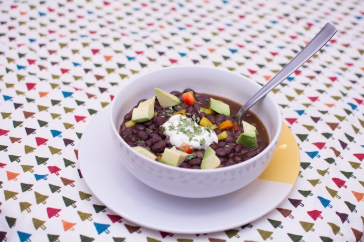 Black Bean Soup - Our Kind of Wonderful