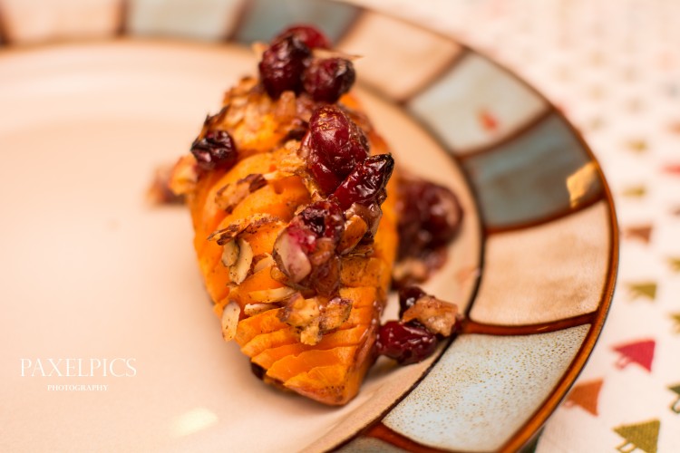 Cranberry and Apple Stuffed Sweet Potatoes - Our Kind of Wonderful