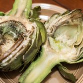 Grilled Artichokes with Cheese - Our Kind of Wonderful