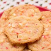 White Chocolate Peppermint Cookies - Our Kind of Wonderful