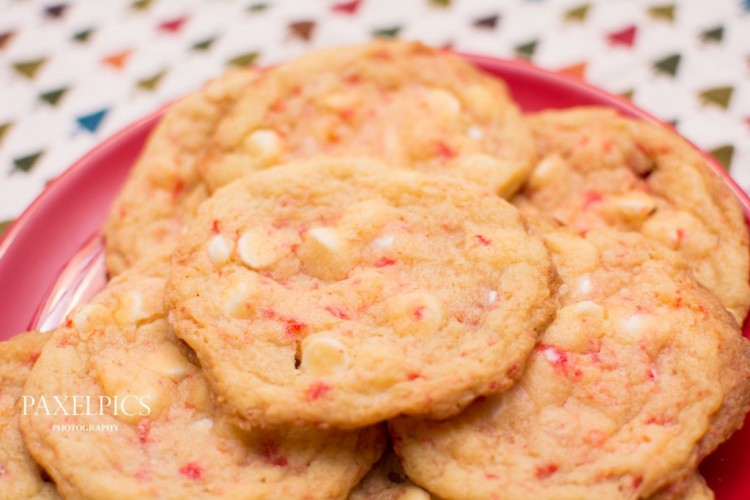 White Chocolate Peppermint Cookies - Our Kind of Wonderful