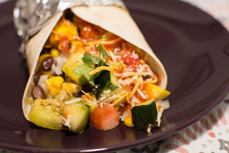 Grilled Veggie Burritos with Corn Salsa - Our Kind of Wonderful