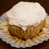 Banana Muffins with Cinnamon Frosting - Our Kind of Wonderful