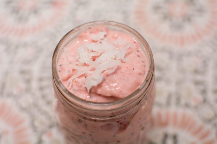 Strawberry Pineapple Coconut Smoothie - Our Kind of Wonderful