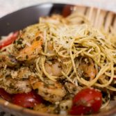 Shrimp Pesto Pasta - Our Kind of Wonderful