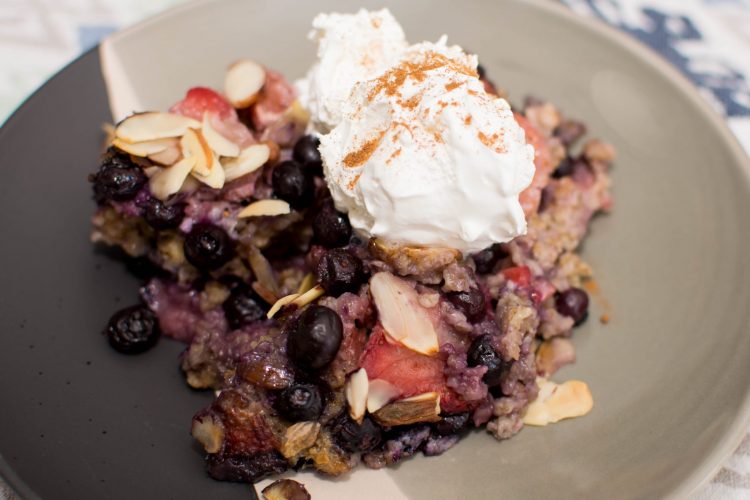 Baked Berry Oatmeal - Our Kind of Wonderful