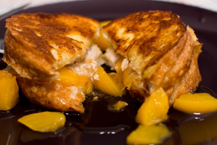 Peaches and Cream French Toast - Our Kind of Wonderful
