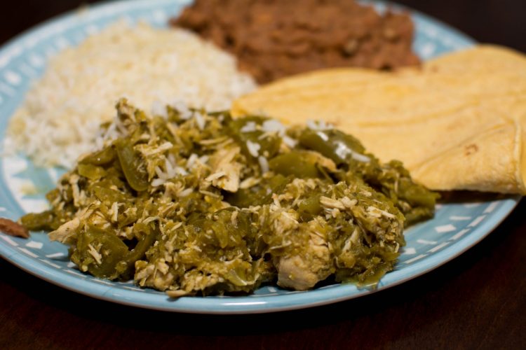 Crockpot Chicken Chile Verde - Our Kind of Wonderful