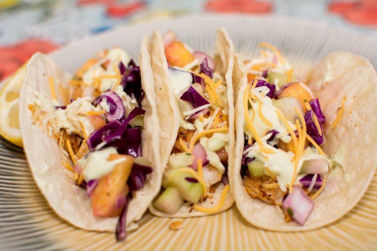 Blackened Fish Tacos with Pineapple Cucumber Coleslaw - Our Kind of Wonderful