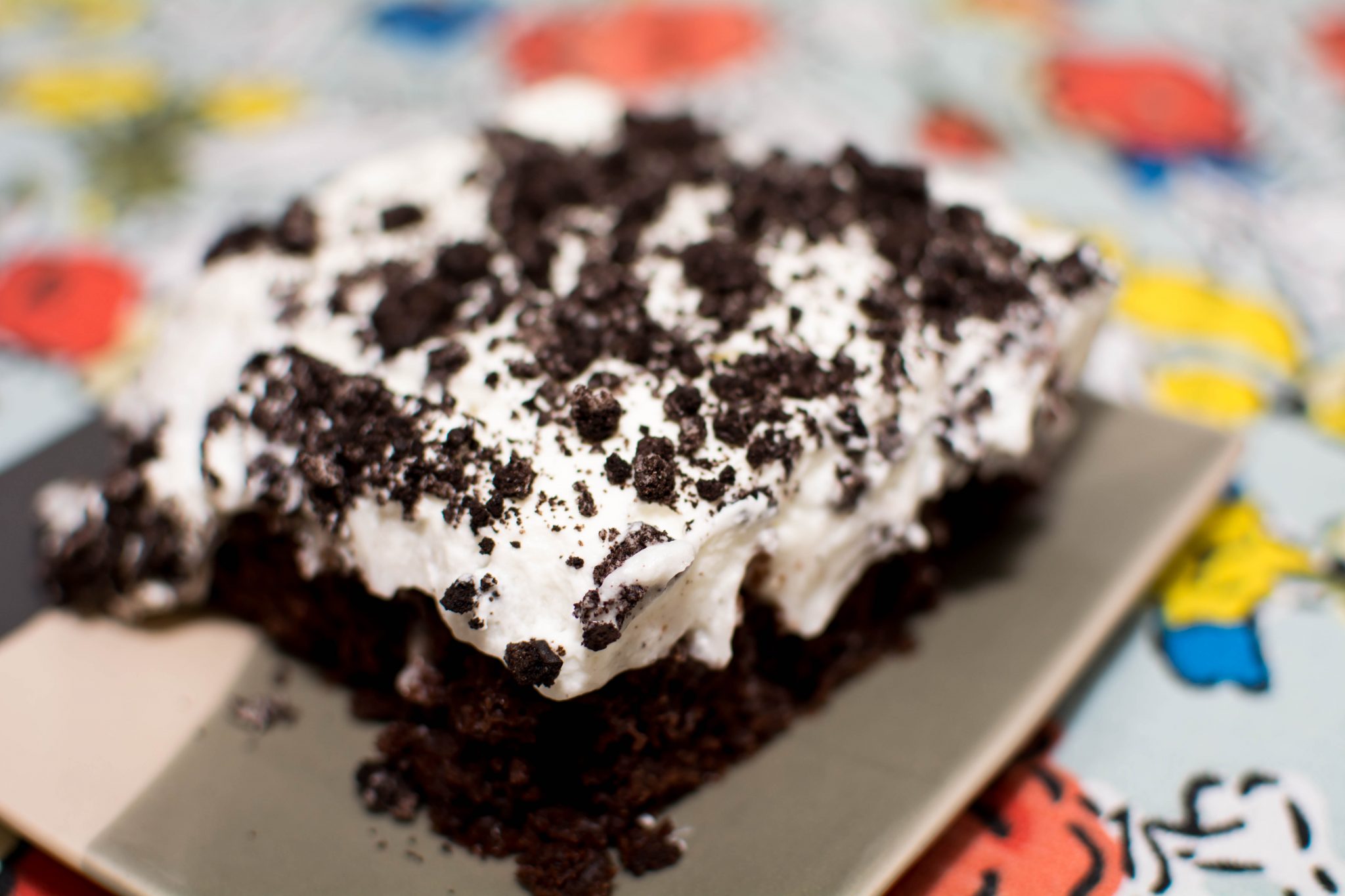 Oreo Poke Cake - Our Kind of Wonderful