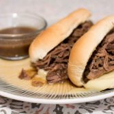 Slow Cooker French Dip Sandwiches - Our Kind of Wonderful