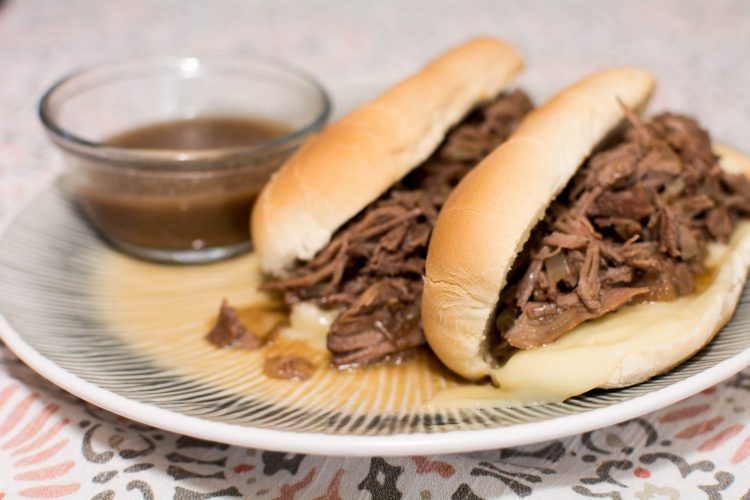 Slow Cooker French Dip Sandwiches - Our Kind of Wonderful