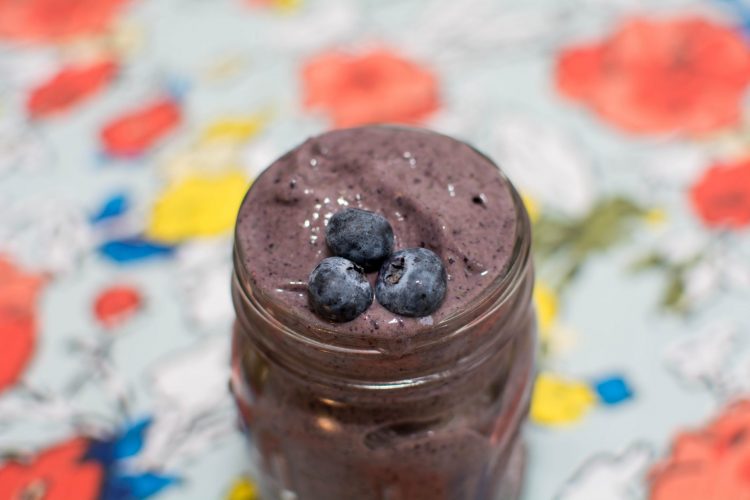 Blueberry Avocado Banana Smoothie