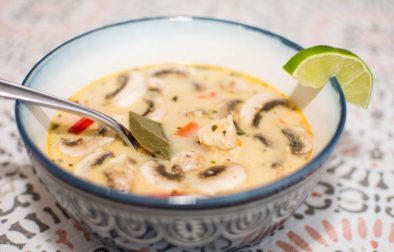 Chicken & Mushroom Coconut Soup - Our Kind of Wonderful