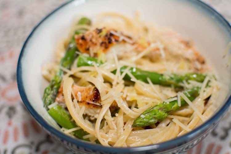 Lemon Asparagus Pasta - Our Kind of Wonderful