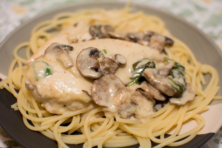 Creamy Parmesan Garlic Mushroom Chicken - Our Kind of Wonderful