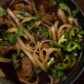 Vietnamese Meatball Pho Noodle Soup - Our Kind of Wonderful