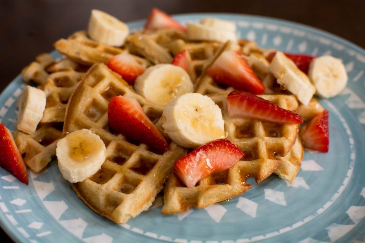 Banana Cinnamon Waffles - Our Kind of Wonderful