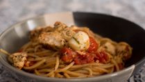 Pesto Chicken Caprese Pasta - Our Kind of Wonderful