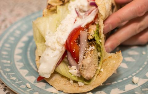 Chicken Gyros with Tzatziki Sauce - Our Kind of Wonderful