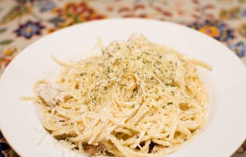 Baked Lemon Pasta with Chicken - Our Kind of Wonderful