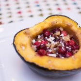 Acorn Squash with Walnuts, Cranberries, and Feta - Our Kind of Wonderful