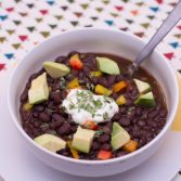 Black Bean Soup - Our Kind of Wonderful