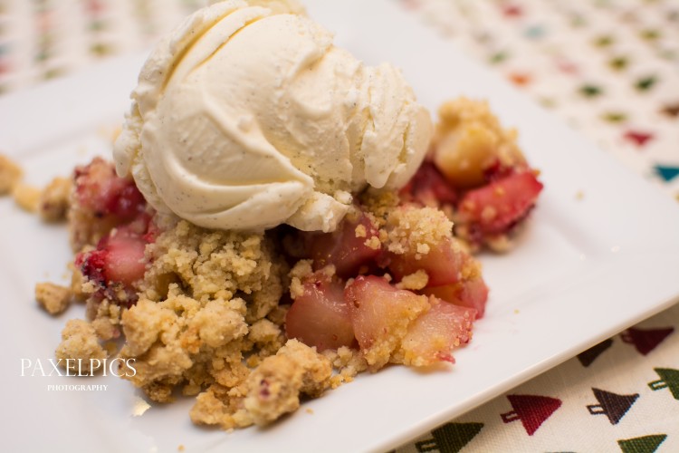 Cranberry and Pear Crumble - Our Kind of Wonderful
