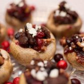 Cranberry and Sausage Stuffed Mushrooms - Our Kind of Wonderful