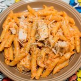Roasted Red Pepper and Basil Pesto Penne - Our Kind of Wonderful