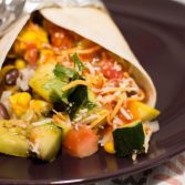 Grilled Veggie Burritos with Corn Salsa - Our Kind of Wonderful