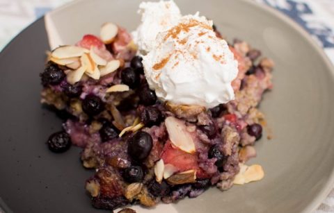 Baked Berry Oatmeal - Our Kind of Wonderful