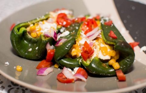 Poblano Stuffed Peppers - Our Kind of Wonderful
