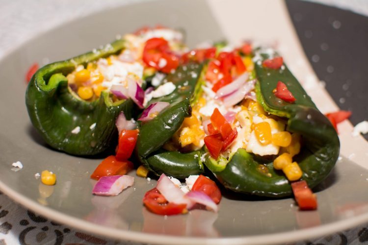 Poblano Stuffed Peppers - Our Kind of Wonderful