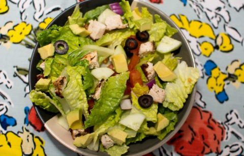 Grilled Lemon Herb Mediterranean Chicken Salad - Our Kind of Wonderful
