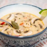 Chicken & Mushroom Coconut Soup - Our Kind of Wonderful