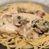 Creamy Parmesan Garlic Mushroom Chicken - Our Kind of Wonderful