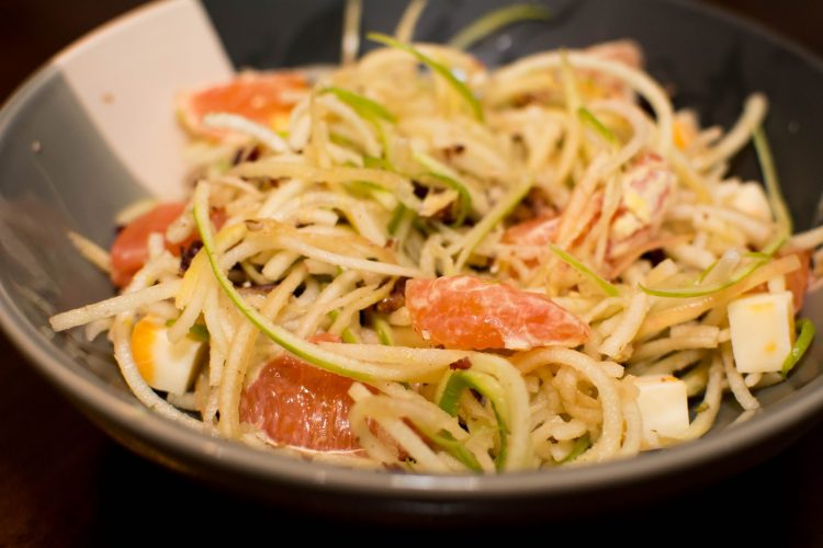 Spiralized Apple Salad - Our Kind of Wonderful