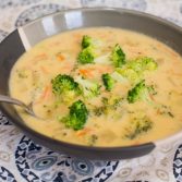 Broccoli Cheese Soup - Our Kind of Wonderful