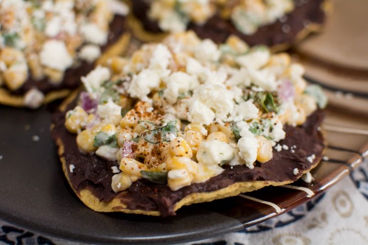 Street Corn Tostadas - Our Kind of Wonderful