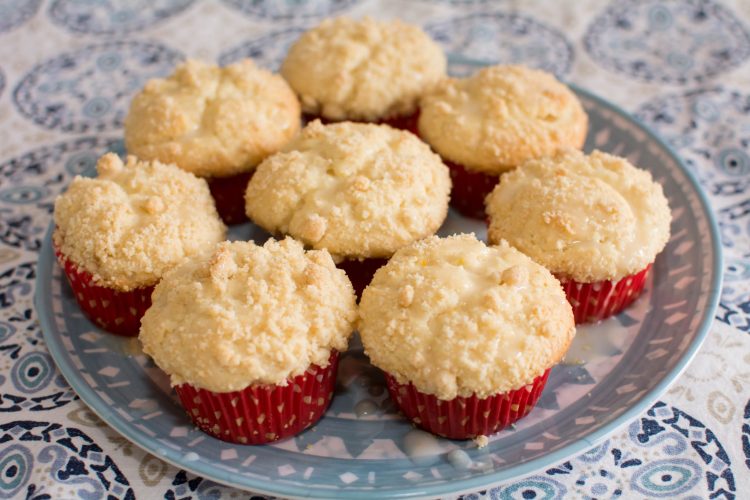 Lemon Crumb Muffins with a Lemon Crumb Topping