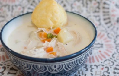 Crock Pot Chicken Pot Pie Soup - Our Kind of Wonderful