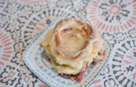 Strawberry Rolls with Cream Cheese Frosting - Our Kind of Wonderful