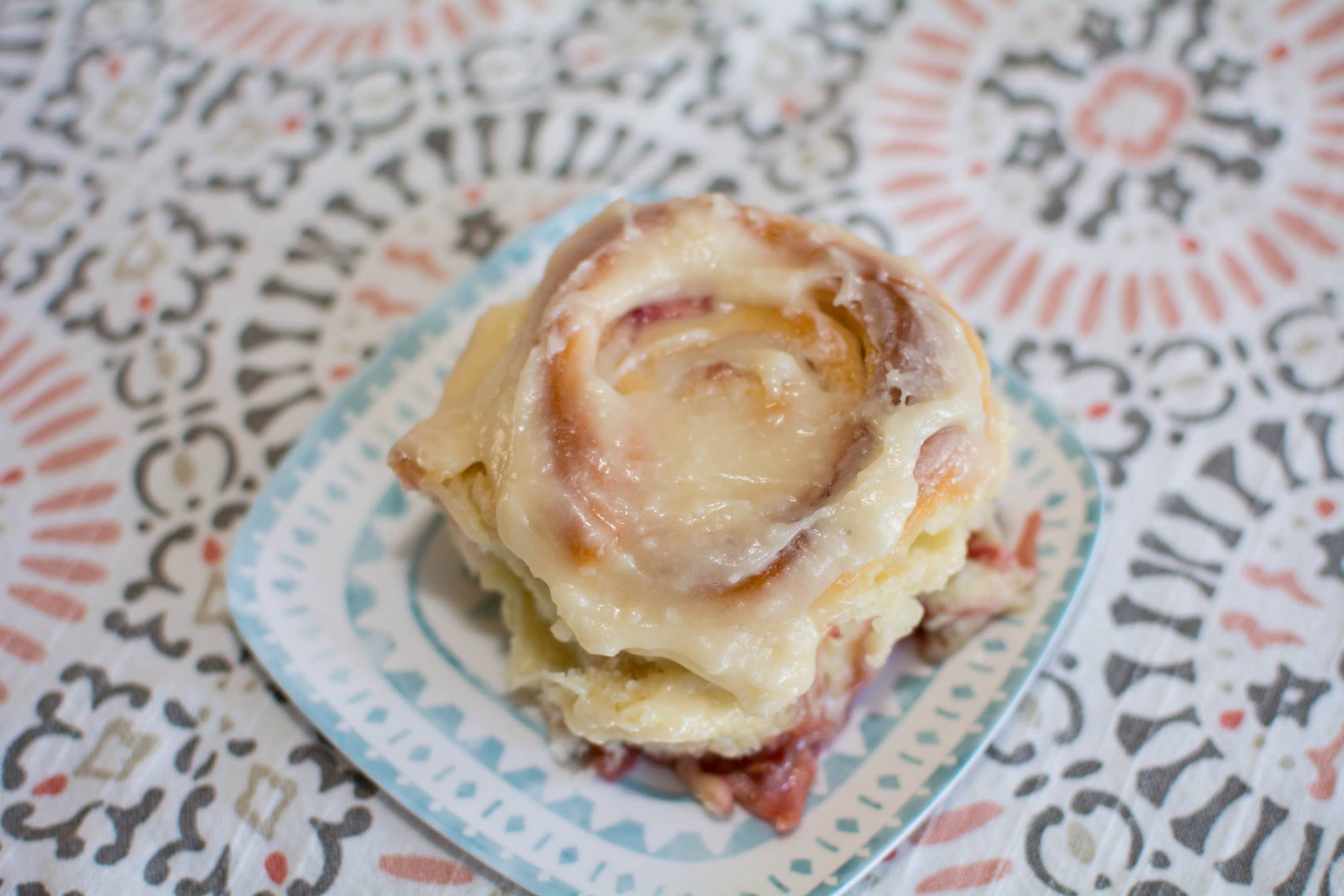 Strawberry Rolls with Cream Cheese Frosting - Our Kind of Wonderful