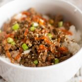 Korean Turkey Burger and Rice Bowls - Our Kind of Wonderful