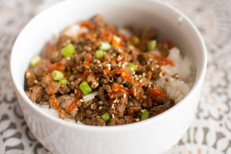 Korean Turkey Burger and Rice Bowls - Our Kind of Wonderful